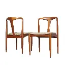 Set of 4 teak dining chairs model Juliane by Johannes Andersen for Uldum Mobel Frabrik 