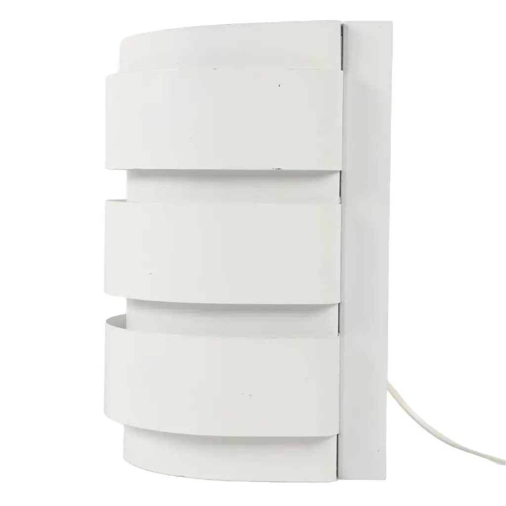 White laquered metal V-155 Wall lamp by Hans-Agne Jakobsson