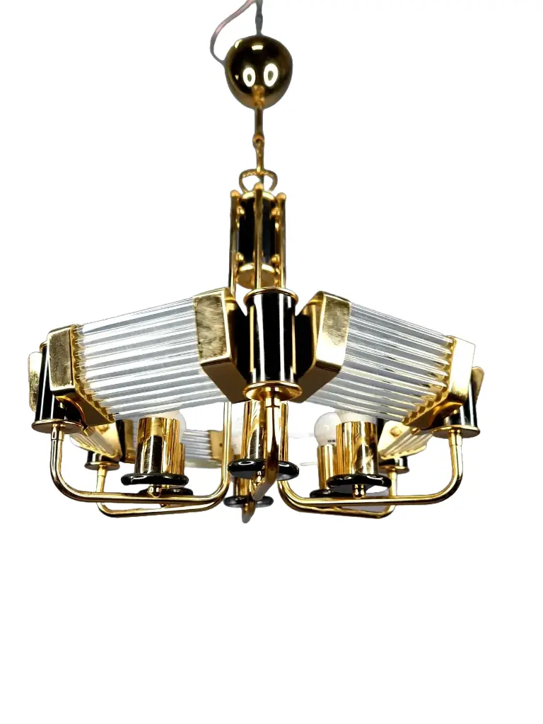 Brass chandelier by Bakalowits & Söhne,