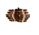 Pair of Coronnel copper pendant lamp by Werner Schou