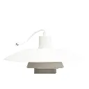 White PH-4/3 pendant designed by Poul Henningsen and edited by Louis Poulsen