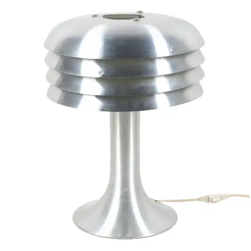 BN-26 brushed aluminium Table Lamp - Hans-Agne Jakobsson